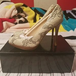 Snakeskin heels